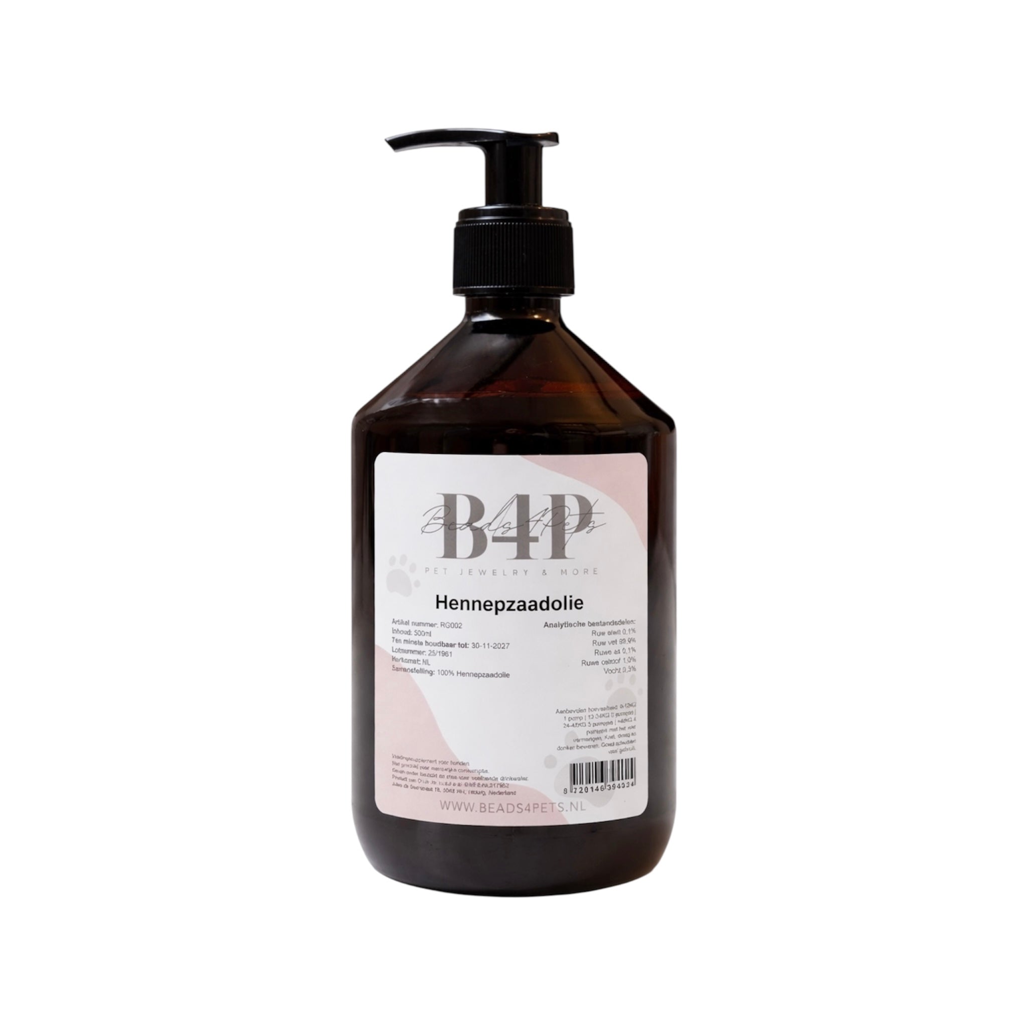 Beads4Pets | Hennepzaadolie - 500 ml