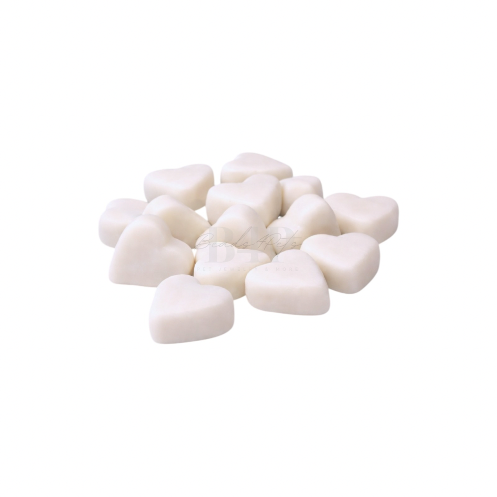 Beads4Pets | Schapenvet hartjes naturel - 220 gram