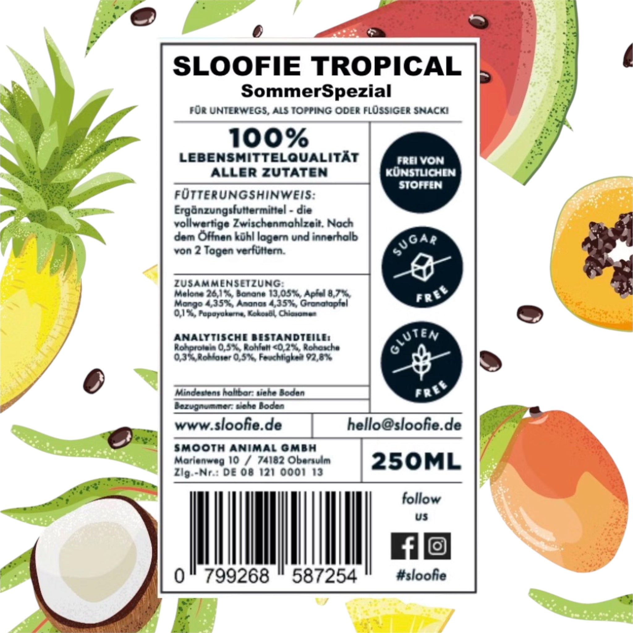 Sloofie | Tropical/Fruit - 250 ml
