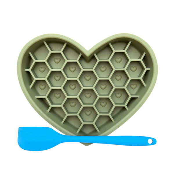 Beads4Pets | 2-in-1 Lick'n slowfeeder Honey Heart