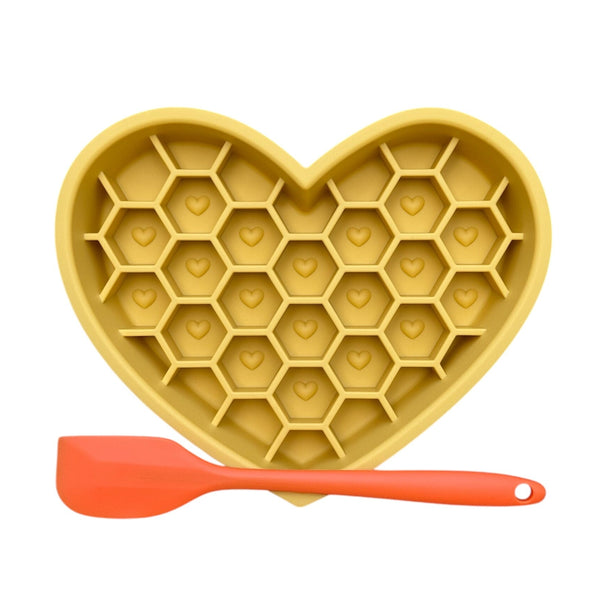 Beads4Pets | 2-in-1 Lick'n slowfeeder Honey Heart