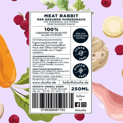 Sloofie | Meat Rabbit / Konijn - 250 ml